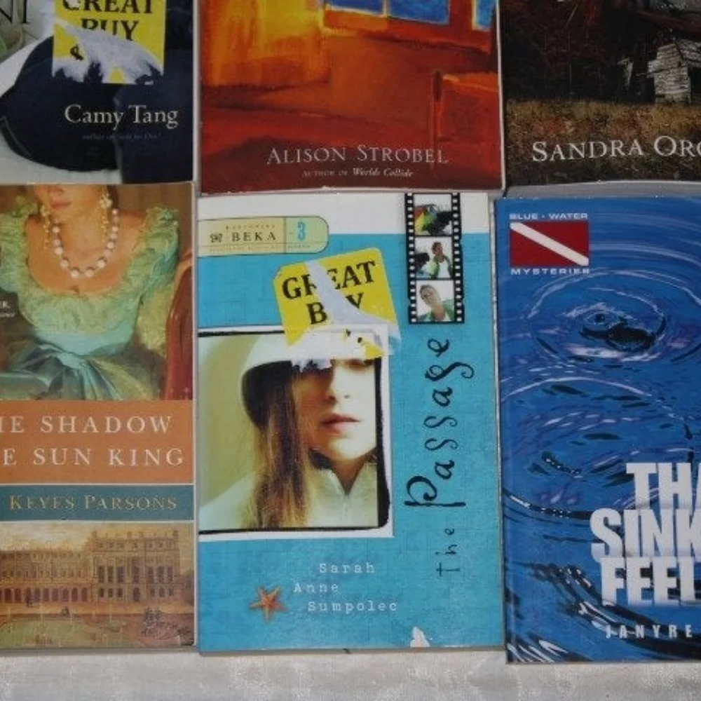 6 Like new book bundle! Paperback reads (bh)